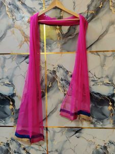 brand new Pink Net Dupatta