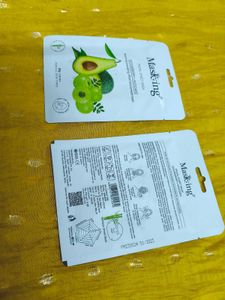 Masking Facial Sheet Mask ❤️ Pack Of 2