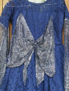 Stylish Blue Heavy Up-down Frock🌸