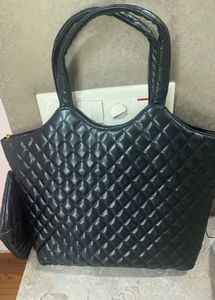 YSL Black Quilted Leather Tote- Premium Replic