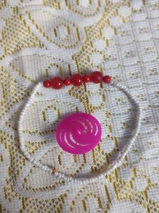 Handmade Beaded Bracelet with tiny ground spinner