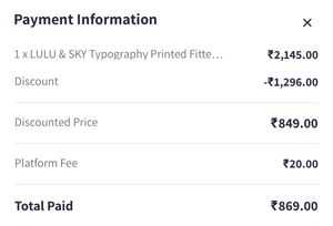 Lulu &amp; Sky Myntra Typography Printed Crop Top