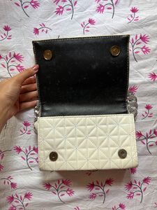 White Baguette Bag