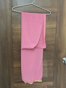 Pink Embroidered Sharara Set