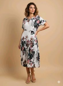 Floral Print Midi Dress