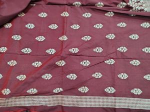 NEW Marron Silk Saree