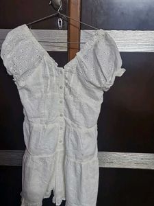 WESTSIDE White Eyelet DRESS 12-13 YRS