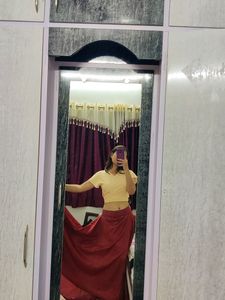 Maroon Long Skirt 😍Ethnic Plus Party Wear