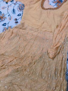 Elegant Peach Anarkali