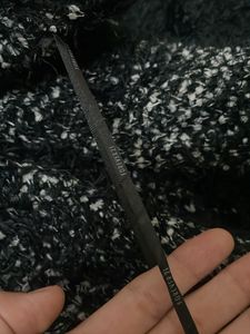FOREVER21 Zigzag Fuzzy Knit Cardigan