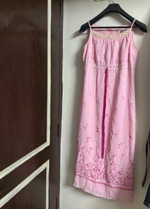 Pink Floral Slip Dress
