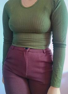 Backless Full Sleeve Top