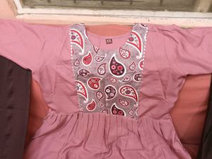 New Paisley Pink Kurta+Bottom+Dupatta Set