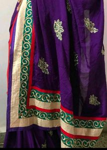 Purple Saree