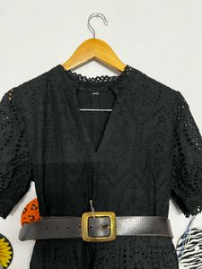 Black Eyelet Midi Dress🖤