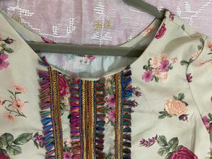 Floral Print Kurta Set