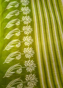 Green Saree Pure Slik