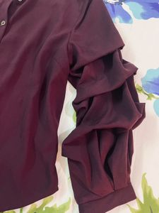 Ruffled Sleeves Shirt From Westside