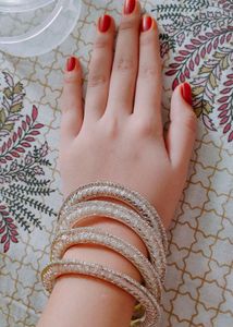 Zircon Whitish Bangle