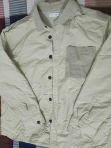 Zara mens Beige Quilted Jacket