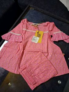Cute Pink Girls Clothing Set 2 To 3 Years