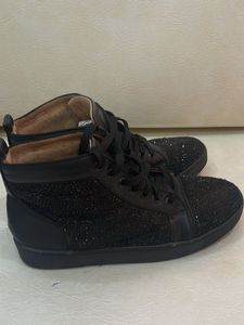 Christian Louboutin Black High-Top Sneakers