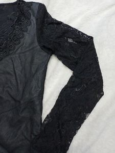 Leather 32,34 Size Top