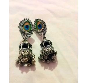 Earrings Jhumkas and Rings Set (4 piece )