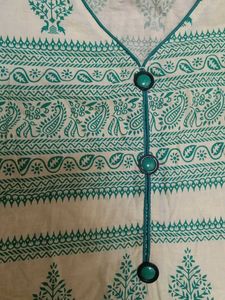 Elegant Green Printed Kurta