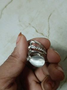 Silver Tone Fashion Ring
