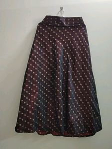 Ethnic Skirt Maroon