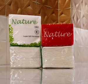 Pack Of 4 Nature Tissue Paper Super Soft Napkin