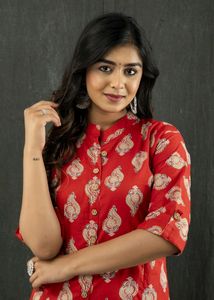 Sale! Brand New A-line Cotton Kurti- Red