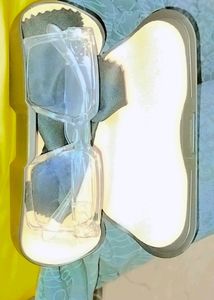 WHITE TRANSPARENT GLASSES HARD BODY AND WITH BOX 3