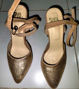 Glittery Golden Sandal