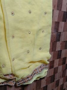 Yellow Colour Saree