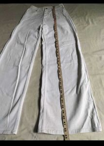 H&amp;M White Wide Leg Pants