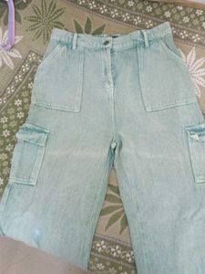 Mint Green Cargo Pants