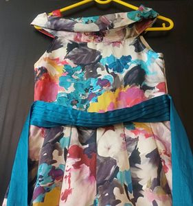 Floral Multicolor Party Dress