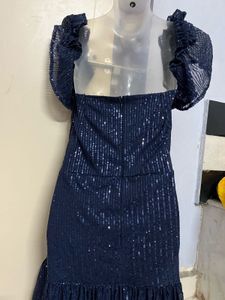 Pintrest Sparkling Blue Sequin Party Dress