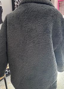 Cozy Grey Teddy Jacket