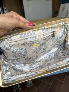 Guess Velvet Clutch