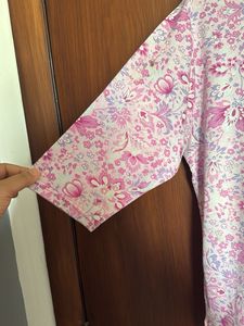 Floral Print 3/4 Sleeve Top