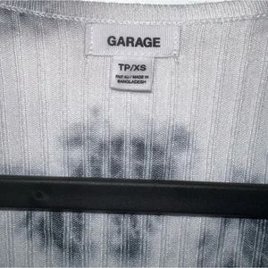 GARAGE TIE DYE FRONT CARDIGAN KNIT TOP