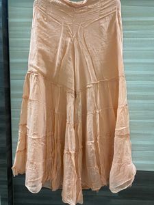 Elegant Peach Embroidered Kurta with shrara