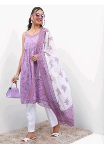 Elegant Purple Kurta Set