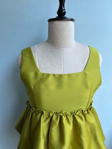 Green Peplum Top