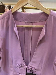 Korean Lilac Button-Up top