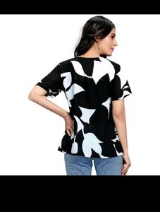 stylish casual printed  top