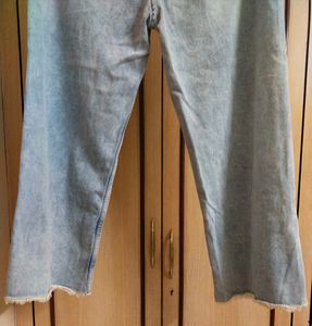 New Light Blue Wide Leg Hot Jeans
